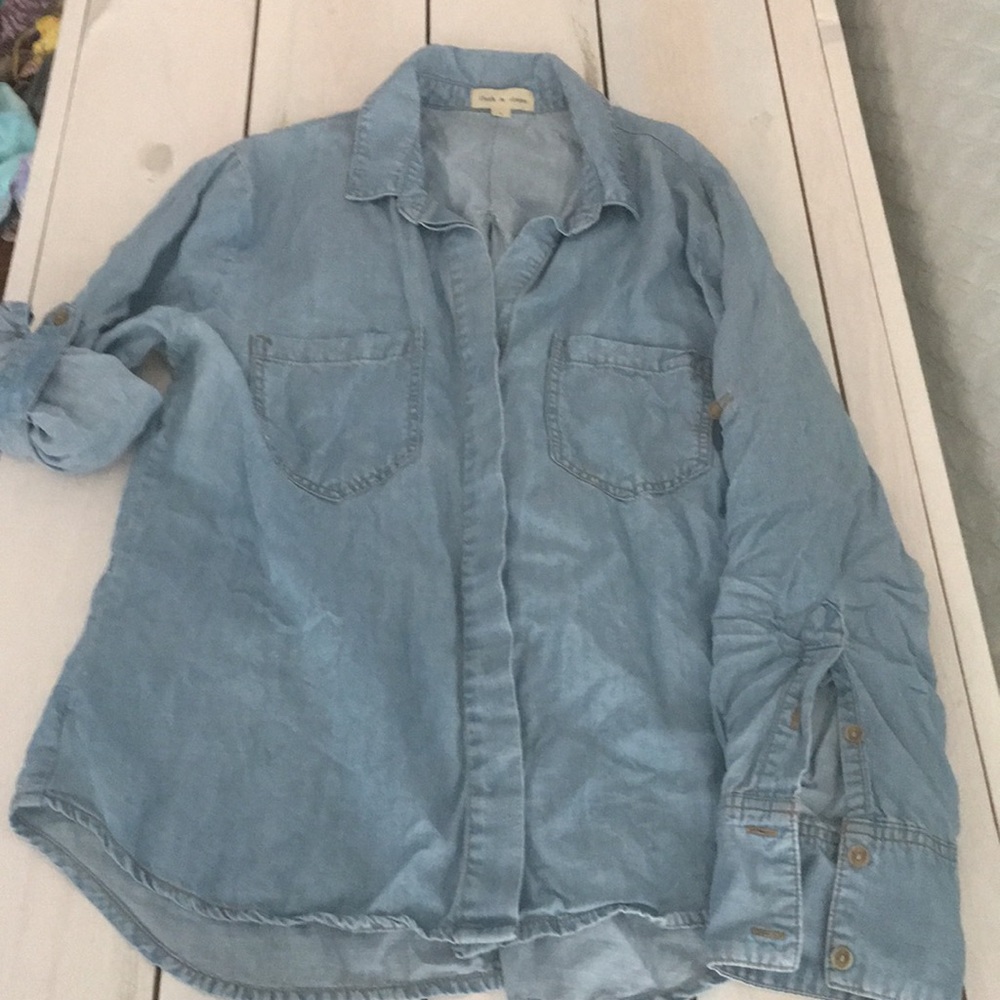 Chambray Denim Cloth and Stone Shirt